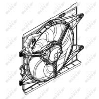 Ventola di raffreddamento motore NRF 47598