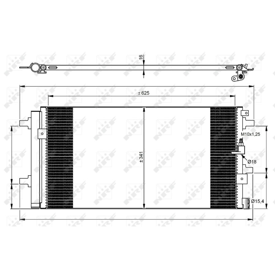 Condensatore con essiccatore NRF 350060 EASY FIT
