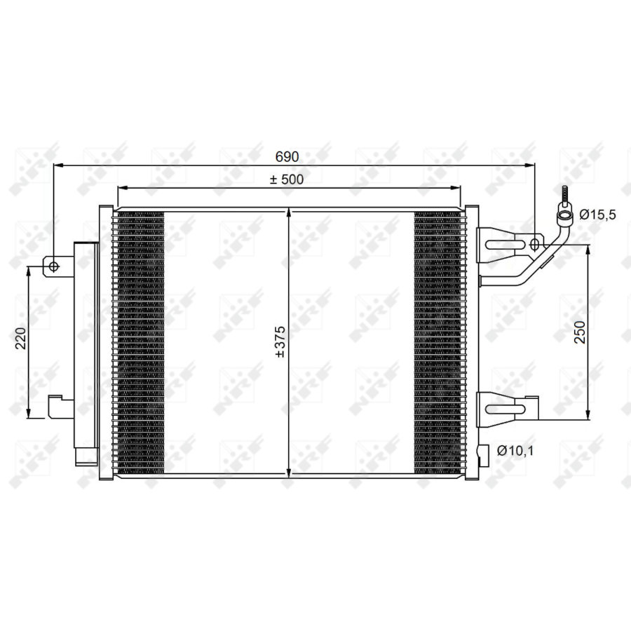 Condensatore con essiccatore NRF 350073 EASY FIT