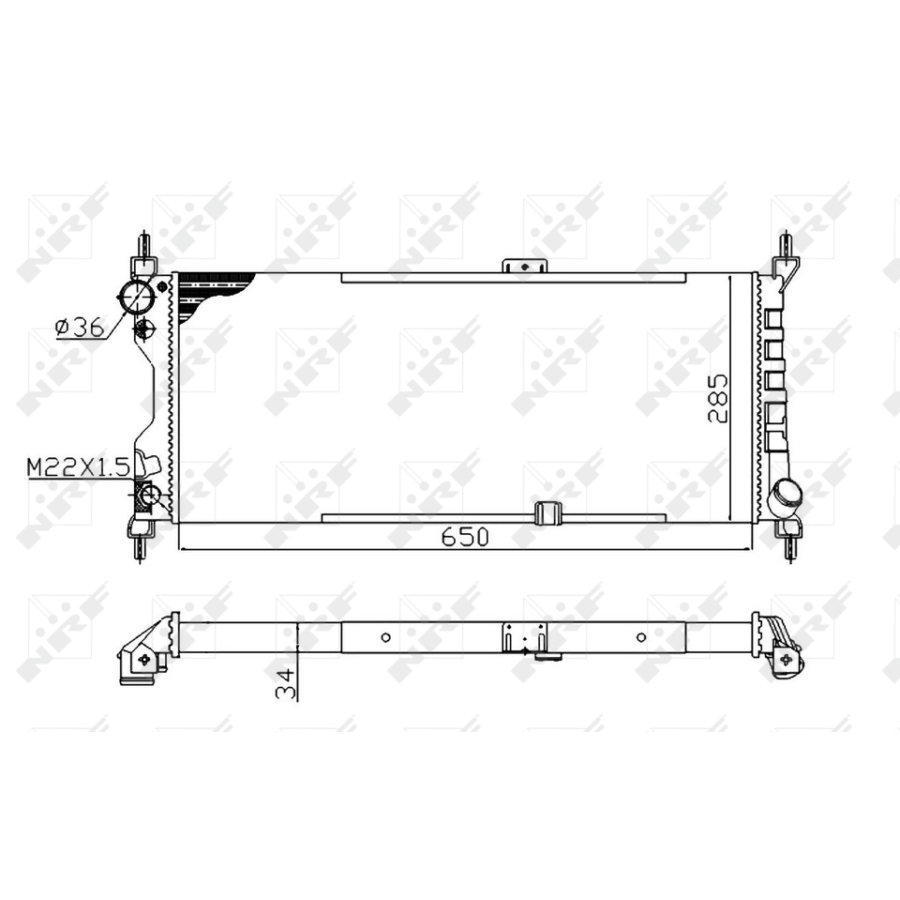 Radiatore NRF 507522A