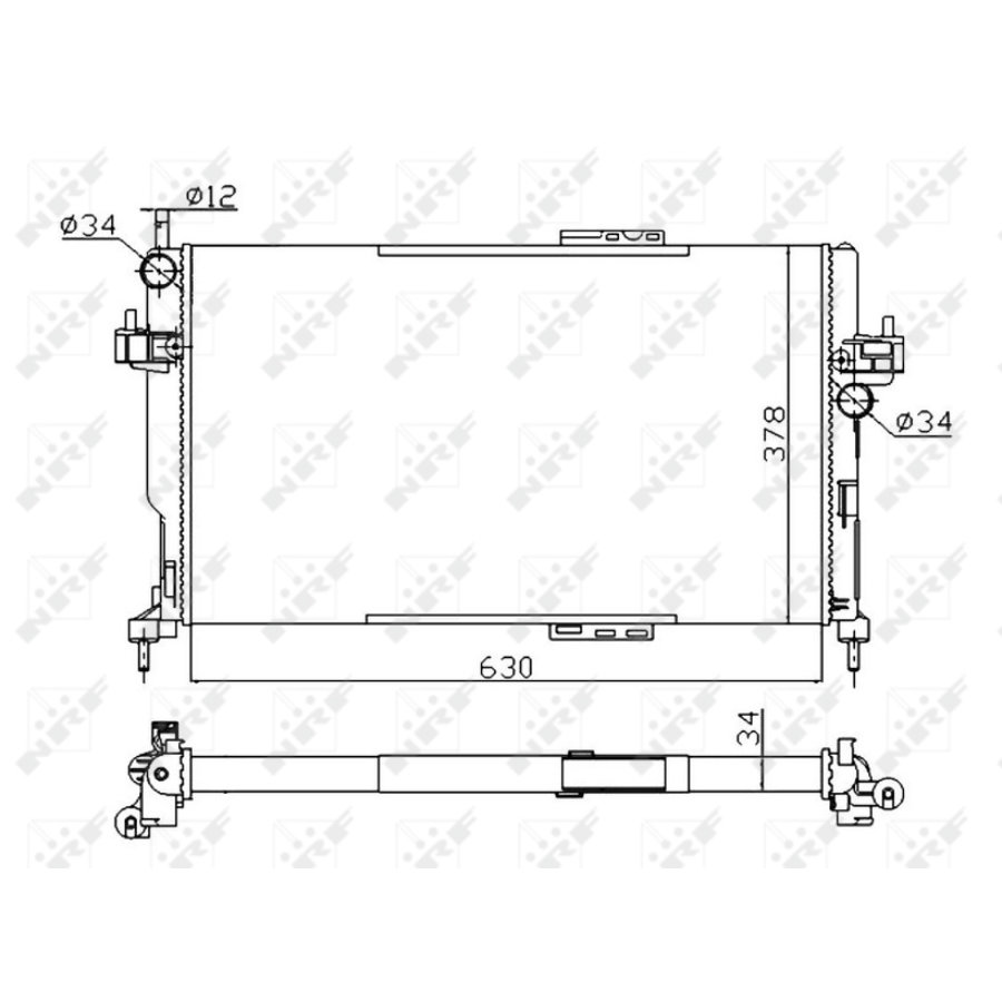 Radiatore NRF 58282A