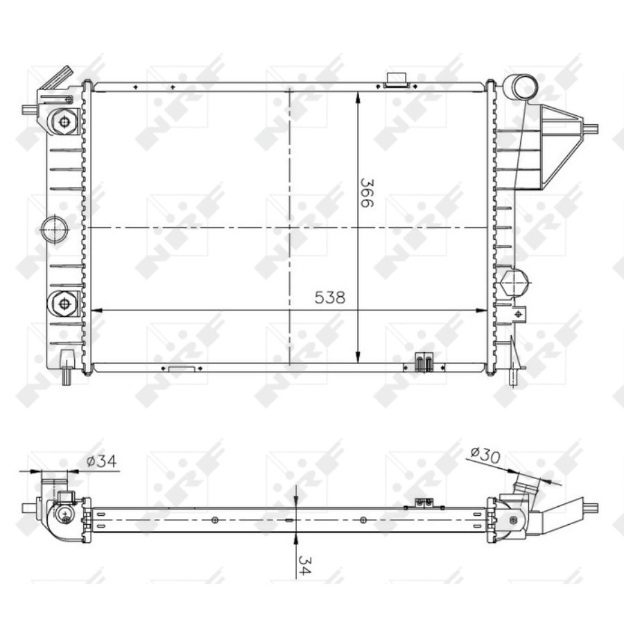 Radiatore NRF 513508A