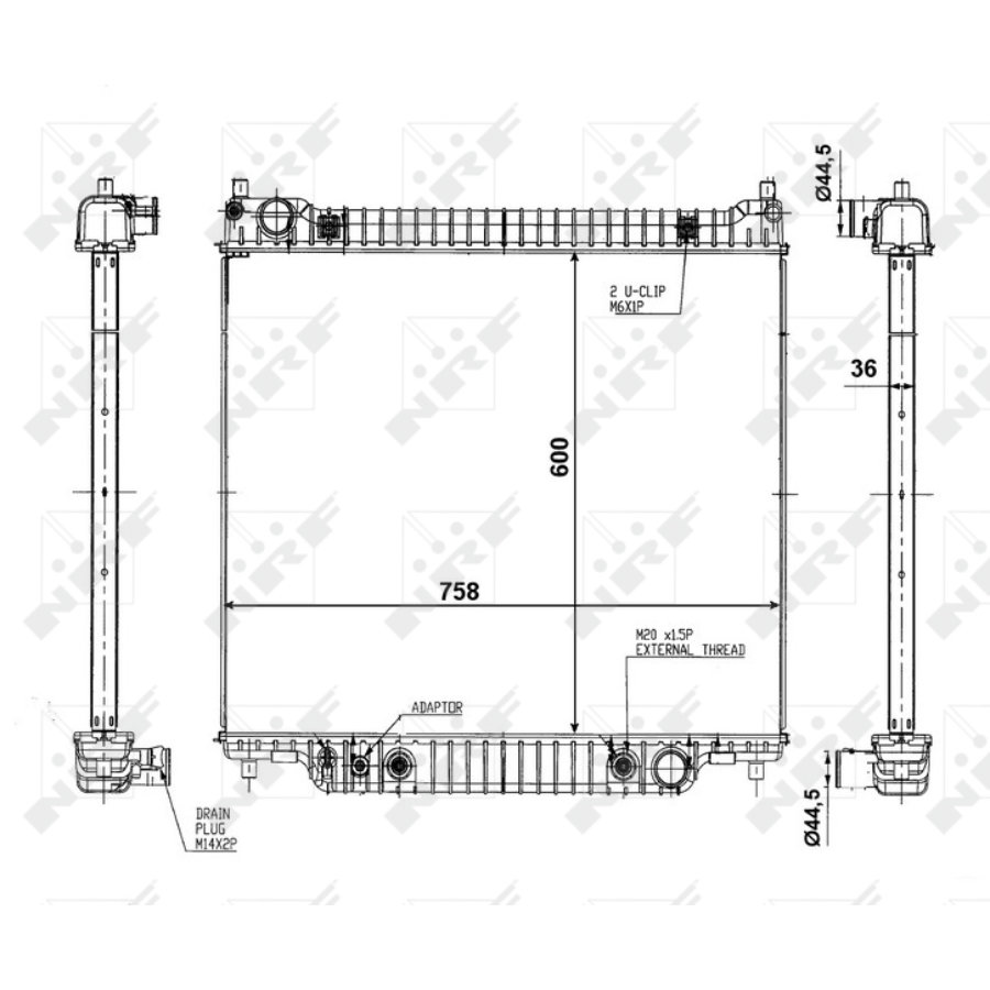 Radiatore NRF 56026 EASY FIT