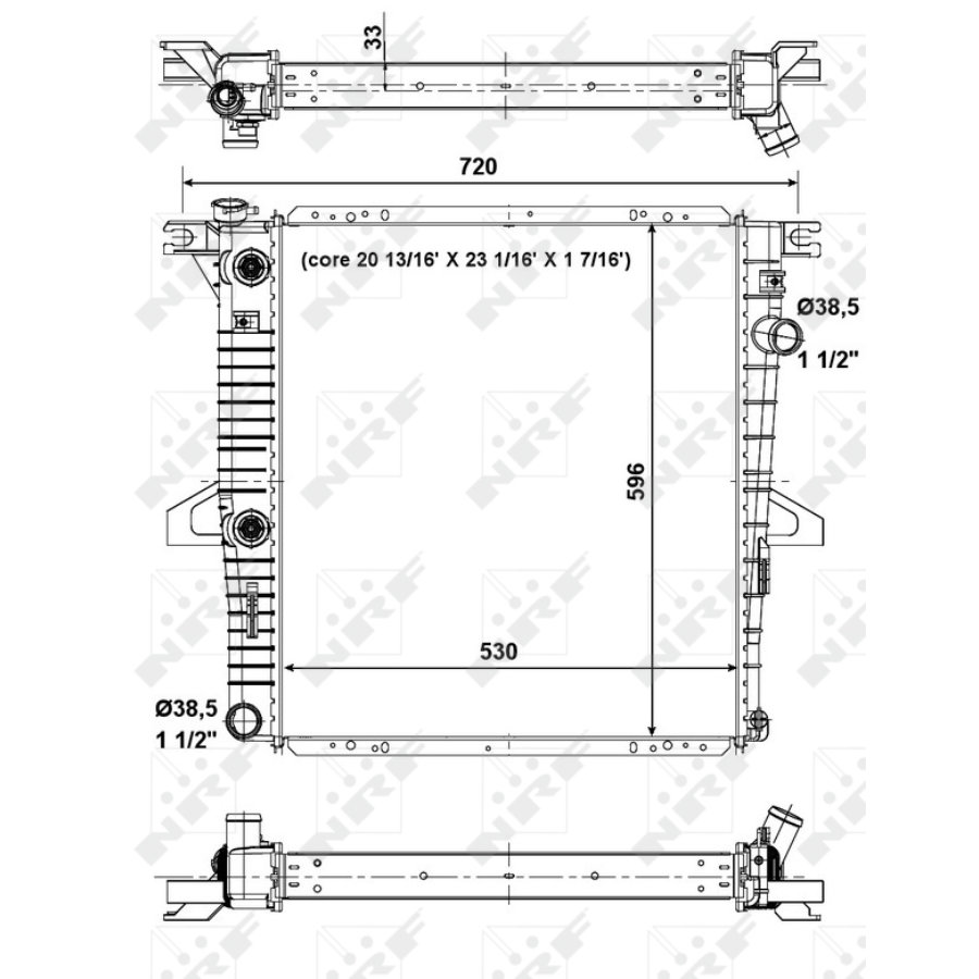 Radiatore NRF 56033 EASY FIT