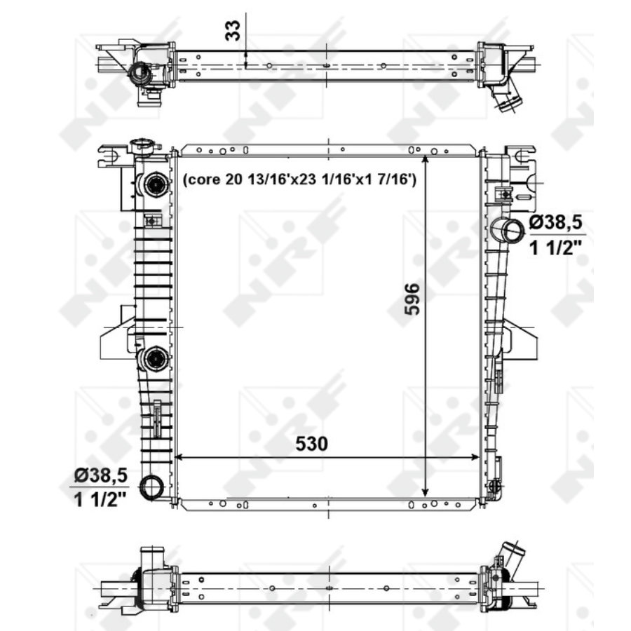 Radiatore NRF 56034 EASY FIT