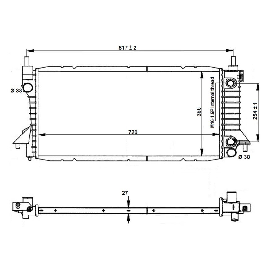 Radiatore NRF 56045 EASY FIT