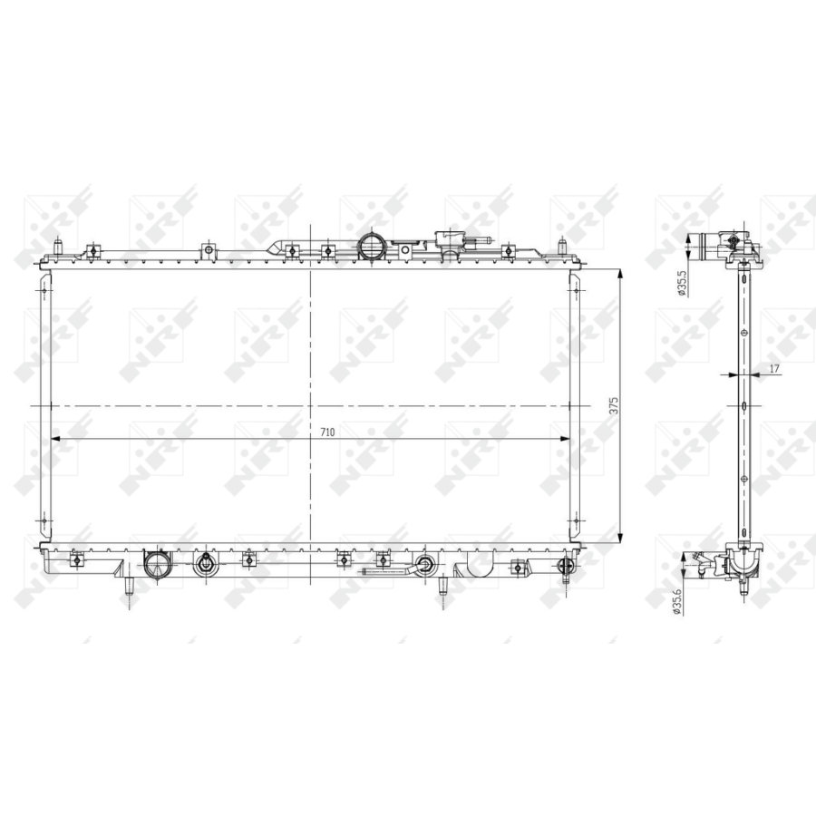 Radiatore NRF 56078 EASY FIT