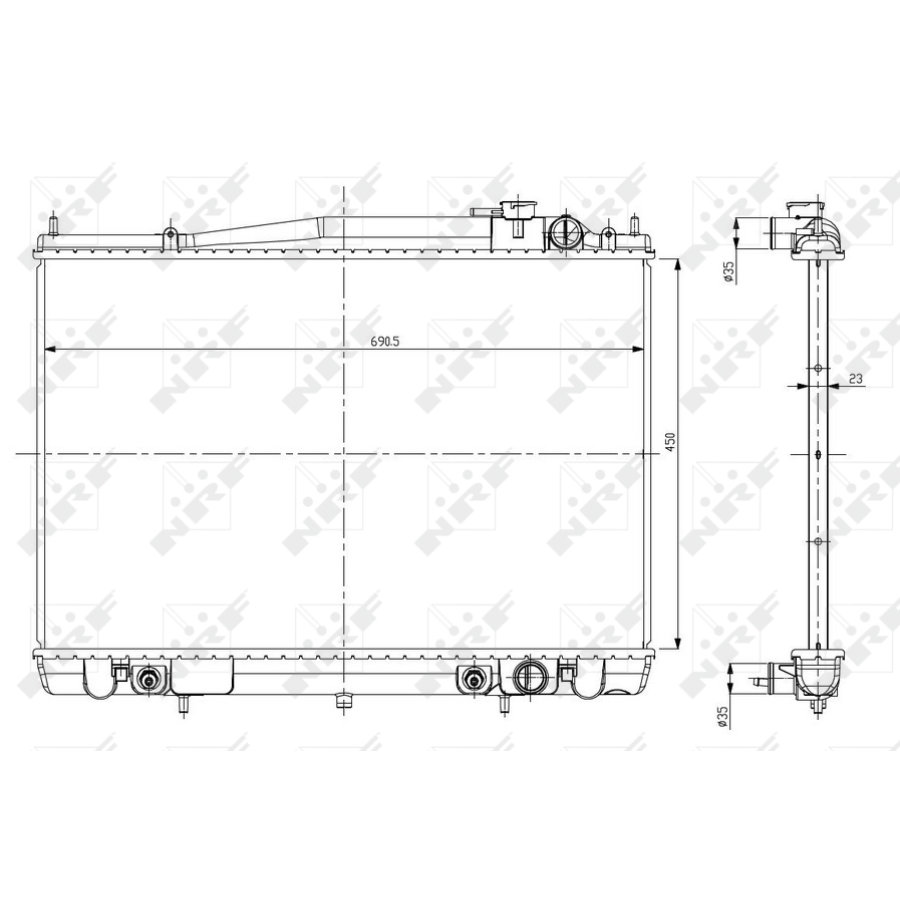 Radiatore NRF 56084 EASY FIT