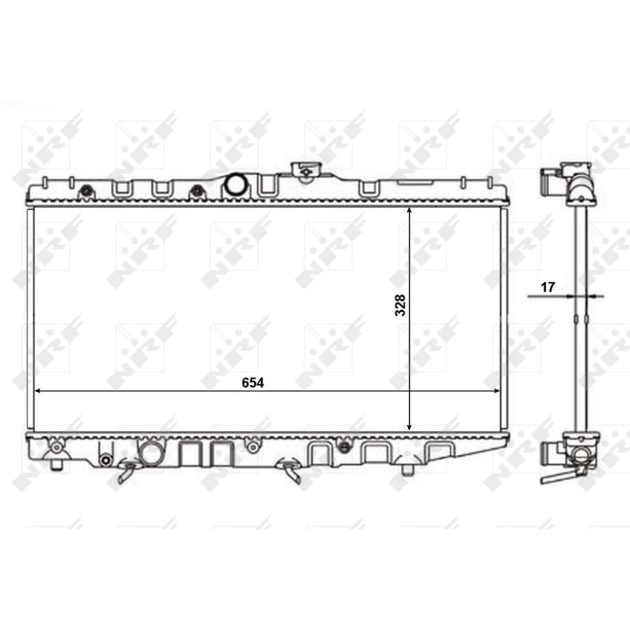 Radiatore NRF 56110 EASY FIT