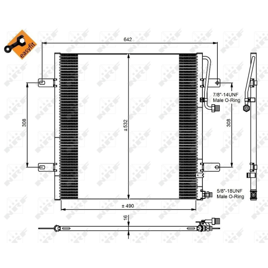 Condensatore NRF 350084 EASY FIT