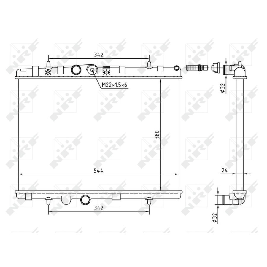 Radiatore NRF 58226A