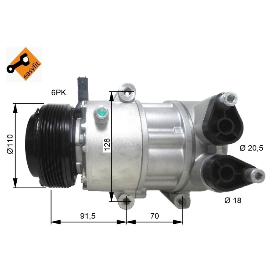 Compressore aria condizionata NRF 32812 EASY FIT