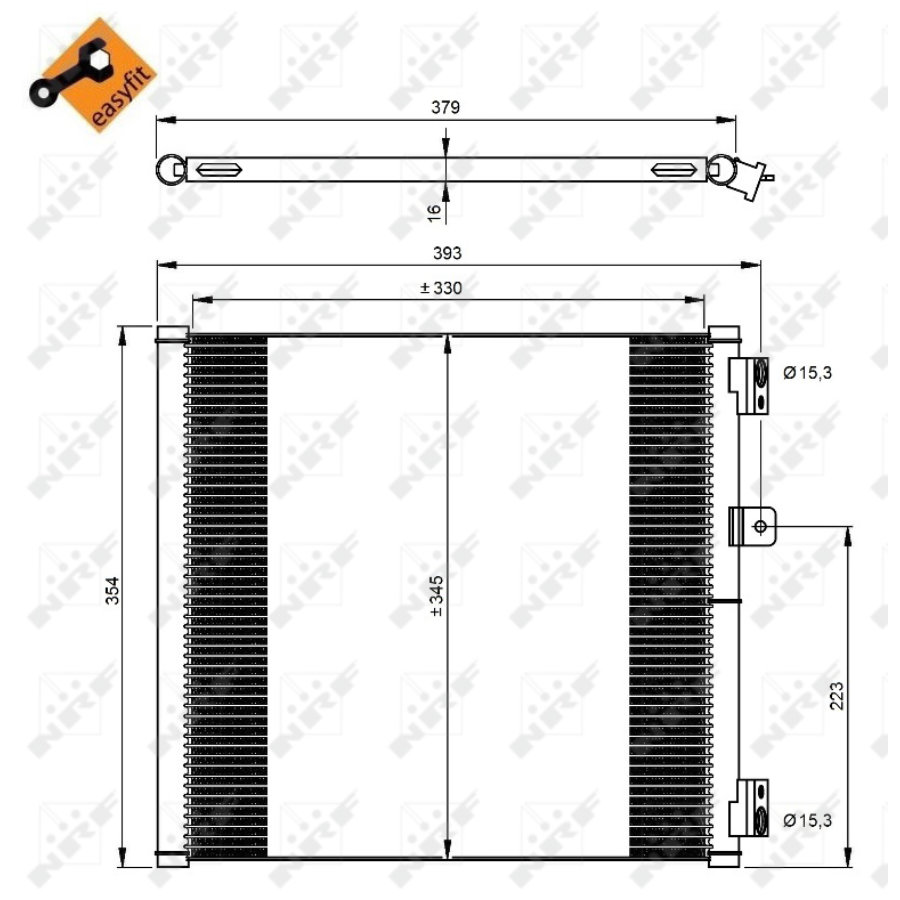 Condensatore NRF 350204 EASY FIT