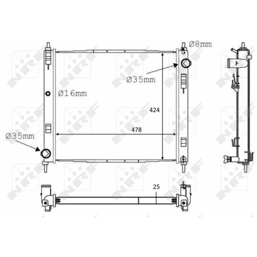 Radiatore NRF 58231