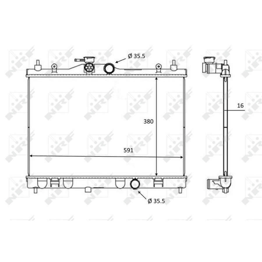 Radiatore NRF 58236