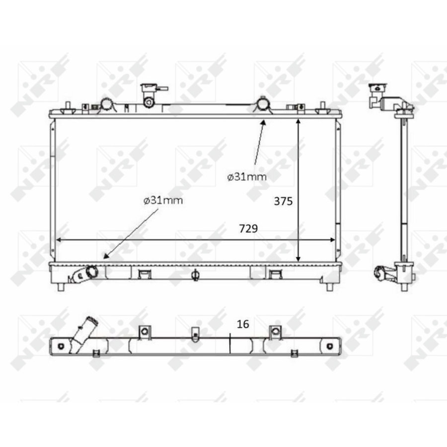 Radiatore NRF 58381