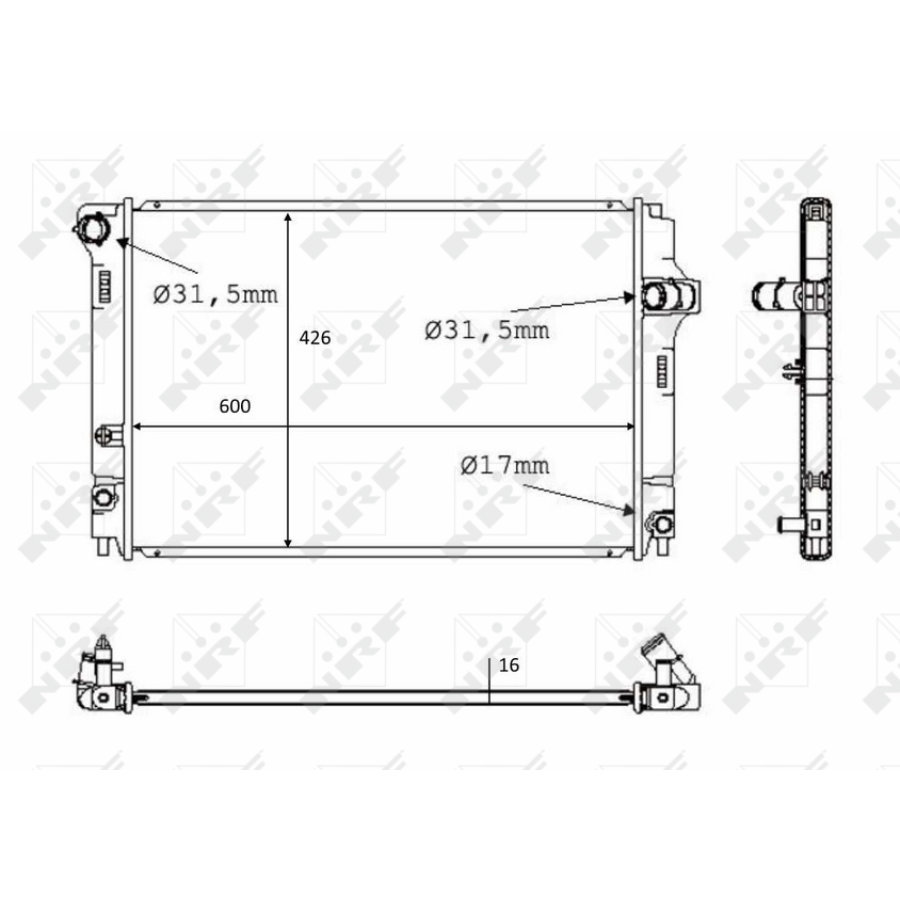 Radiatore NRF 58382