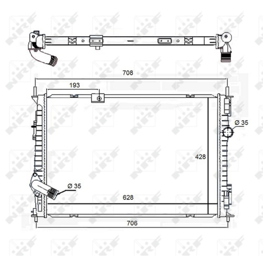 Radiatore NRF 58455