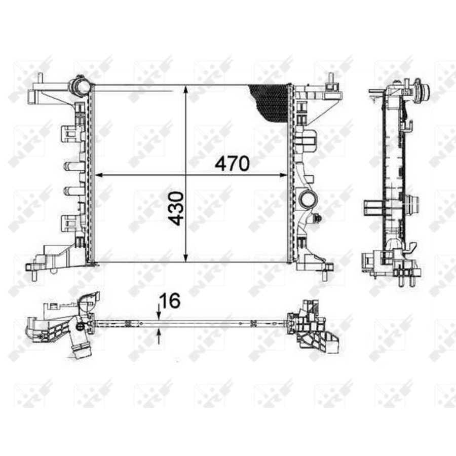 Radiatore NRF 58477