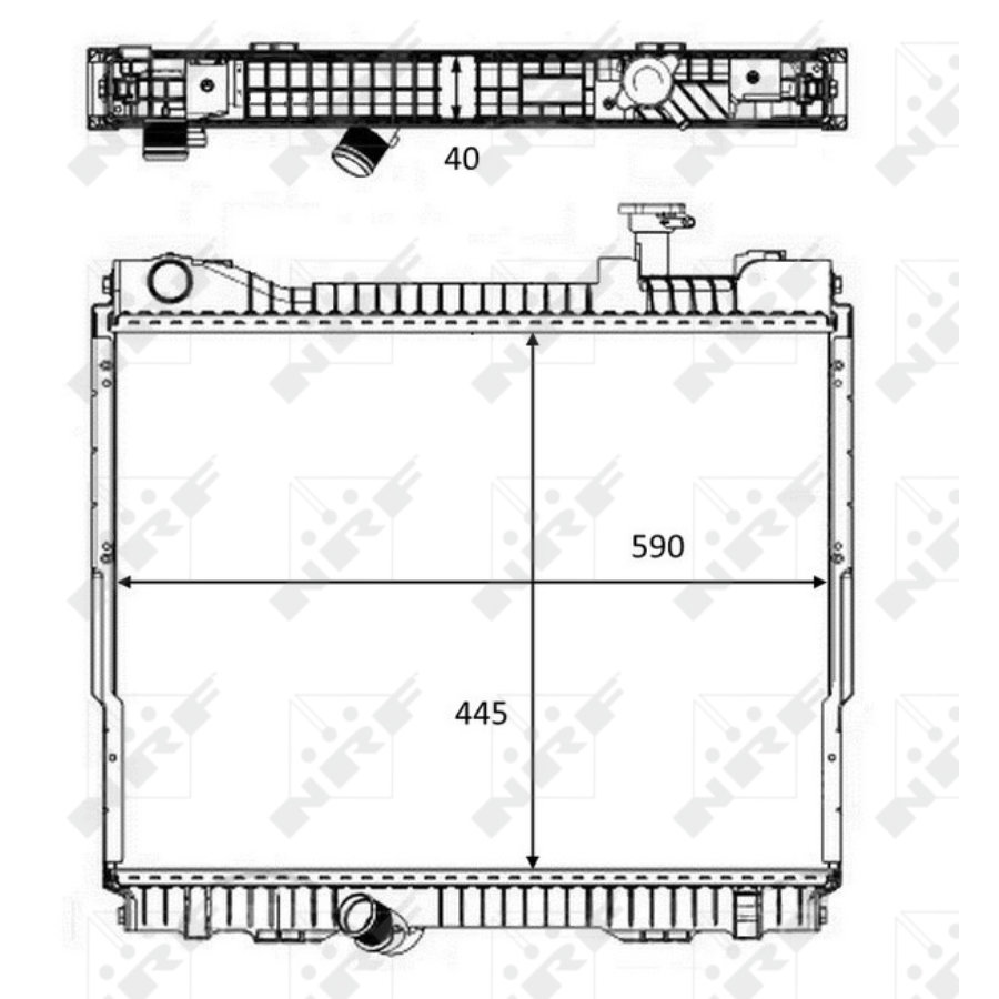 Radiatore NRF 58484