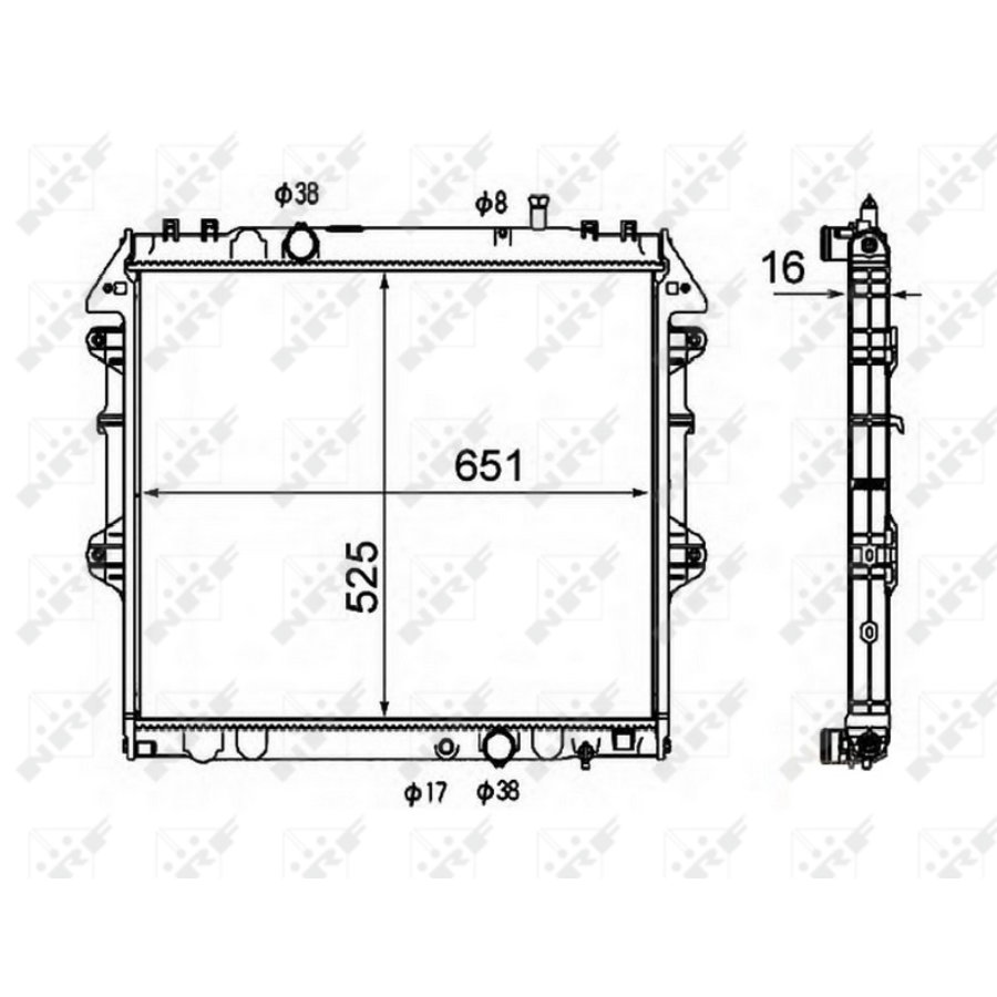 Radiatore NRF 58491