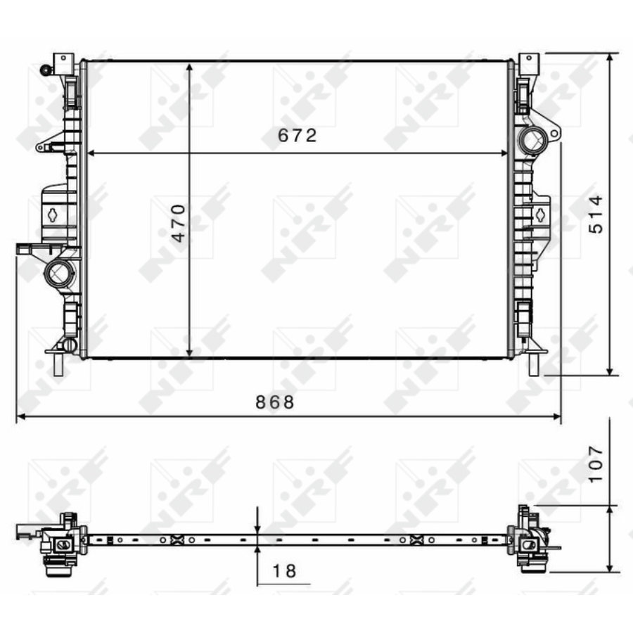 Radiatore NRF 58499