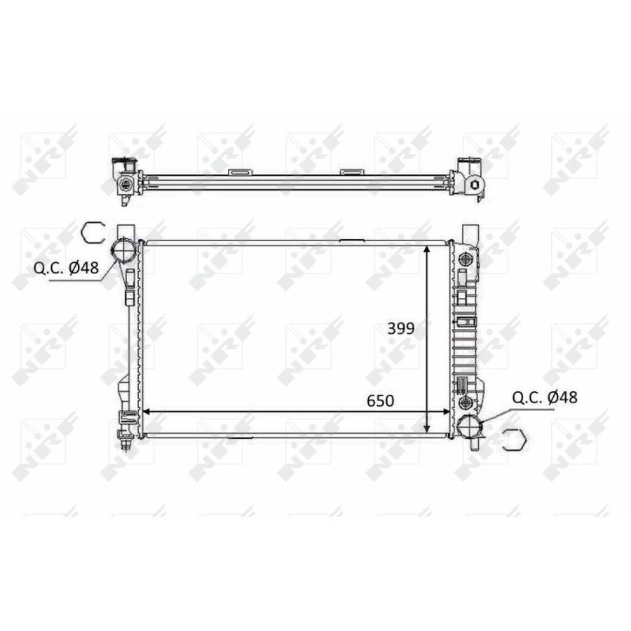 Radiatore NRF 58390