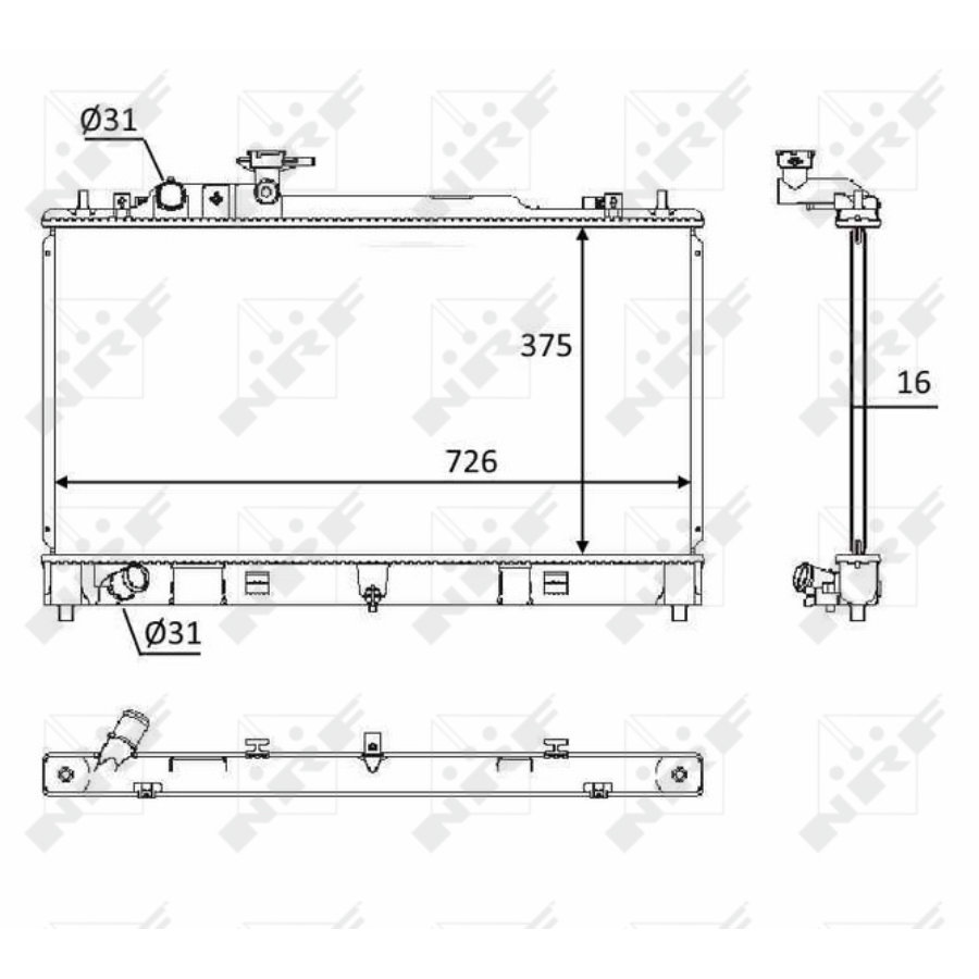 Radiatore NRF 58393