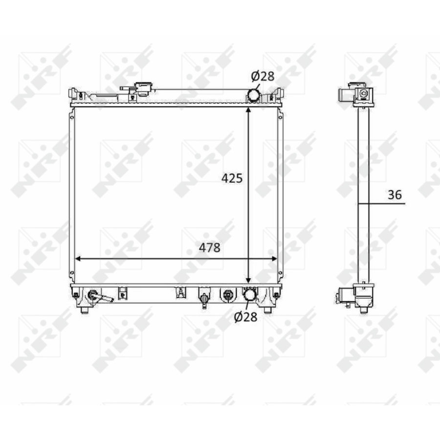 Radiatore NRF 58536