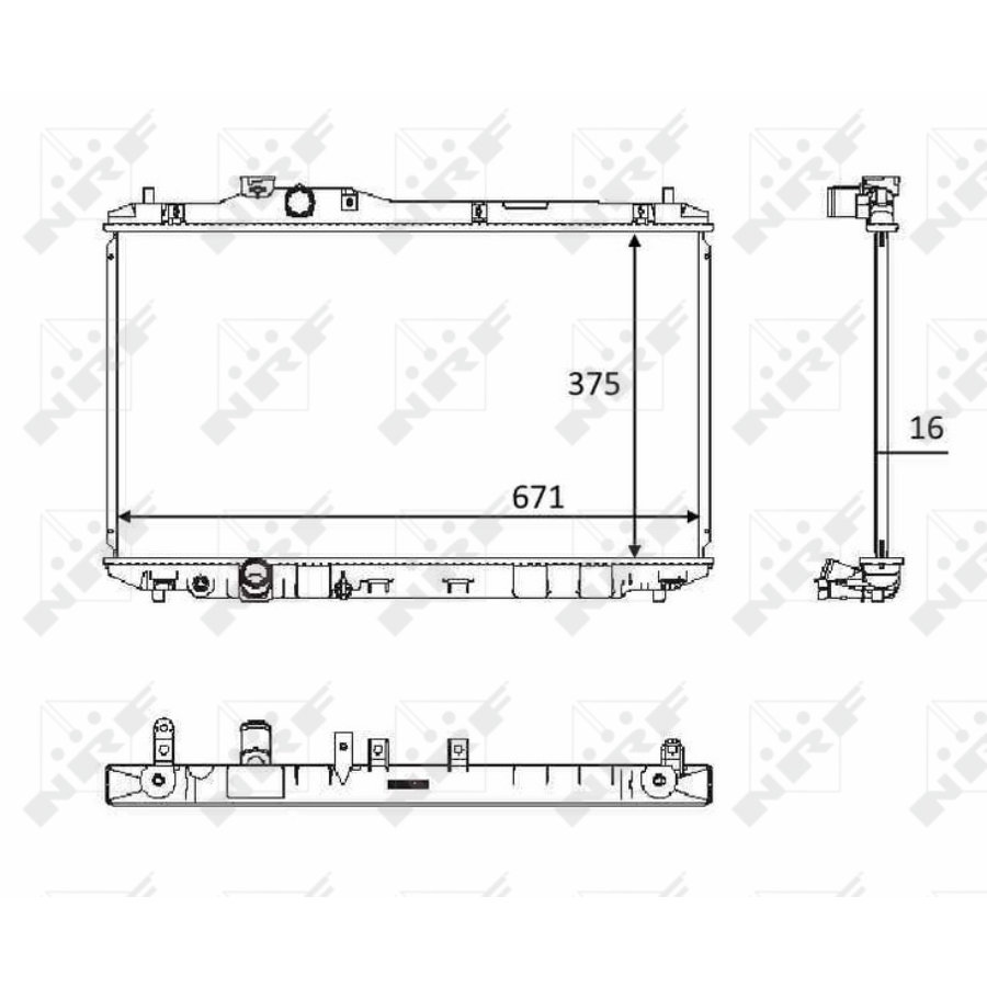 Radiatore NRF 58537
