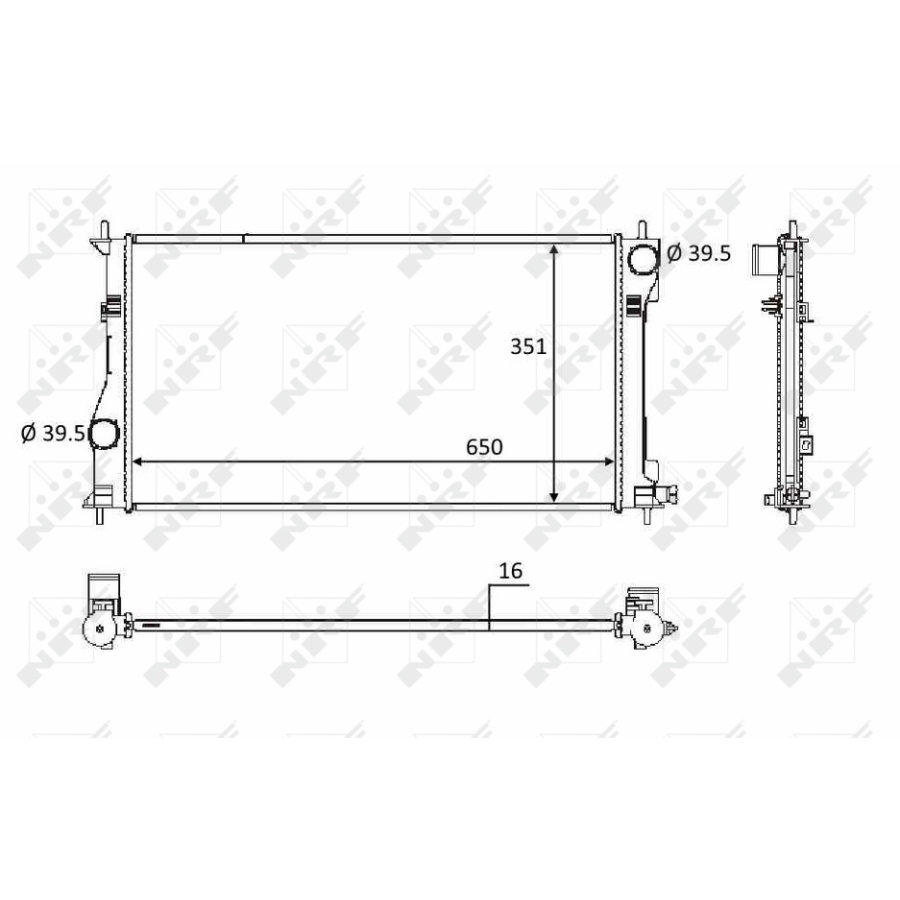 Radiatore NRF 58558