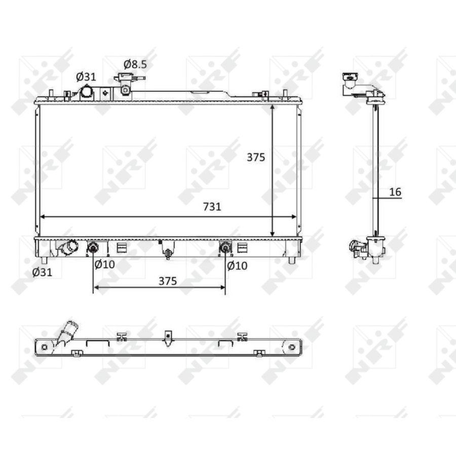 Radiatore NRF 58561