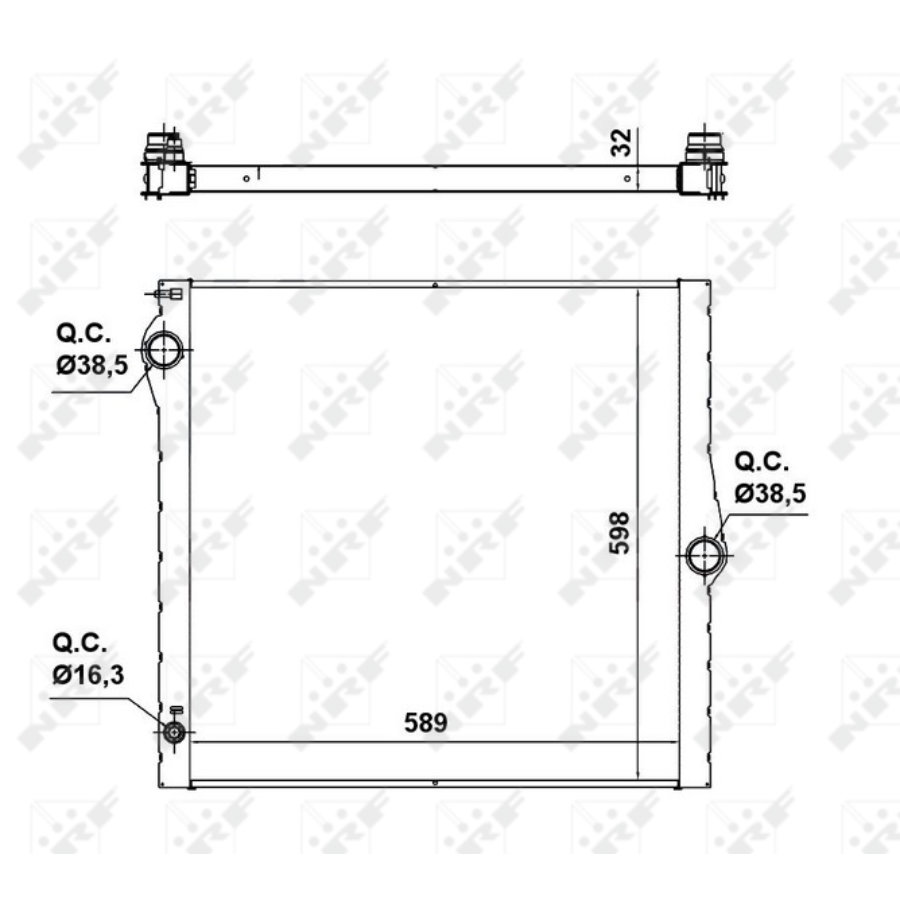 Radiatore NRF 50139