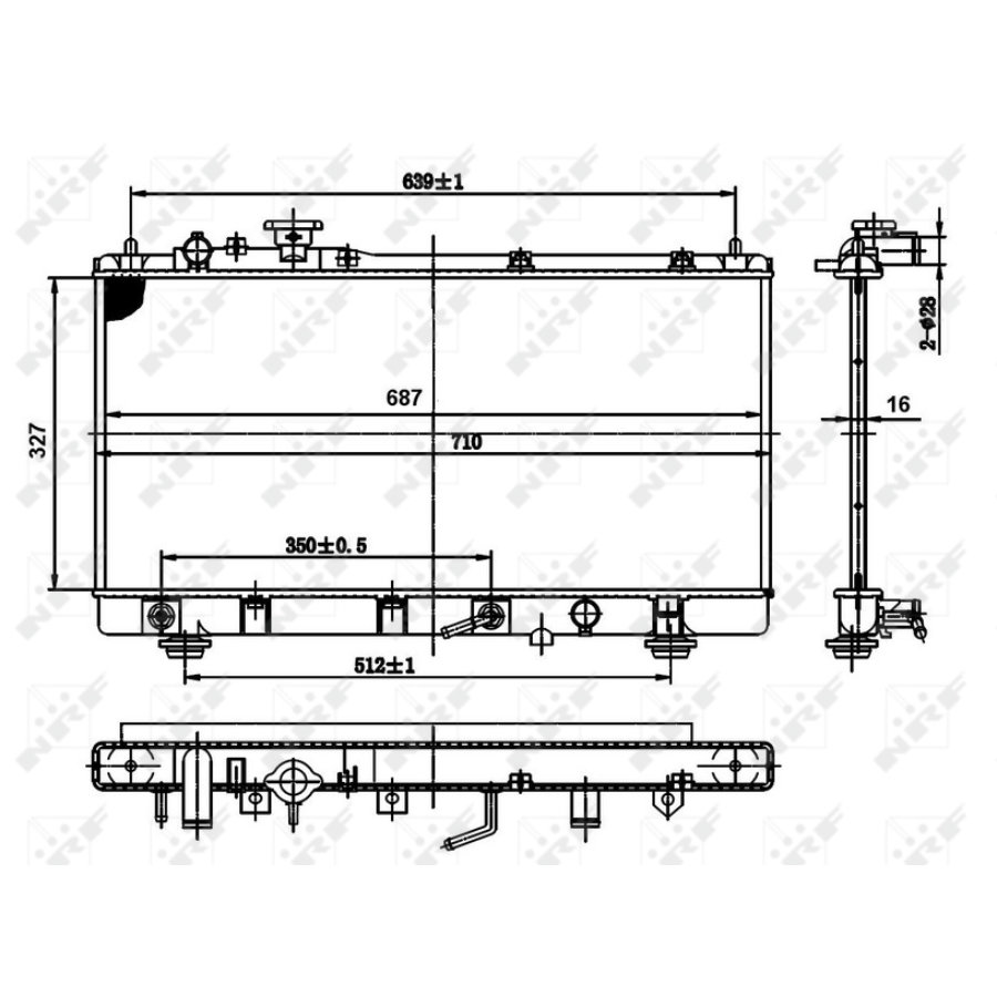 Radiatore NRF 50142