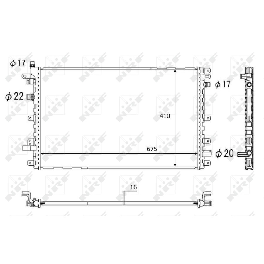 Radiatore NRF 58569