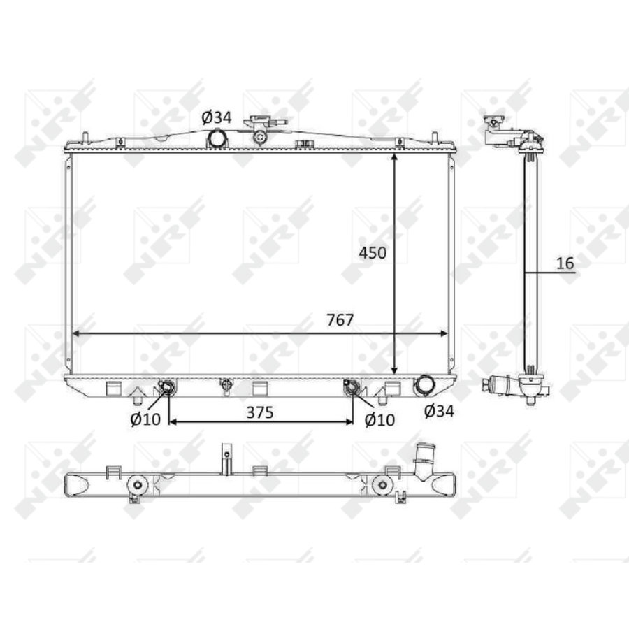 Radiatore NRF 58610