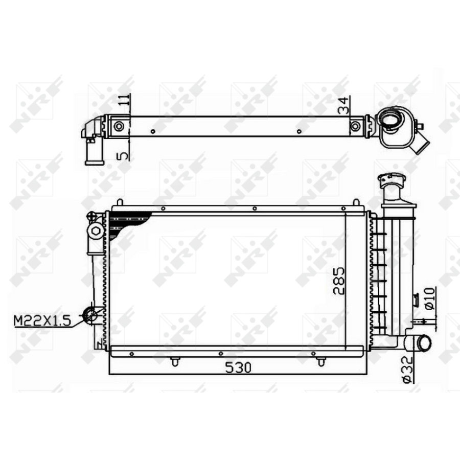 Radiatore NRF 50406A