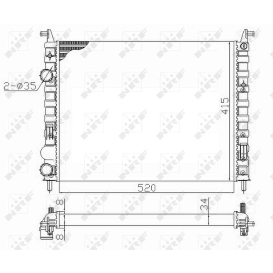 Radiatore NRF 58656