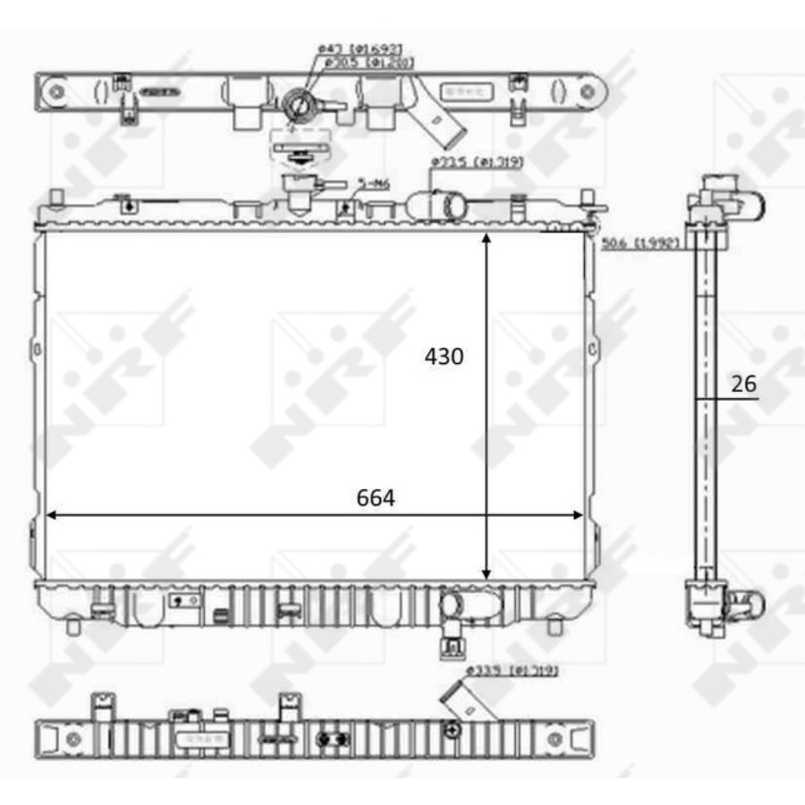 Radiatore NRF 59046