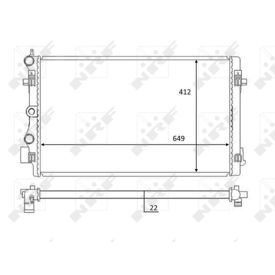 Radiatore NRF 59056