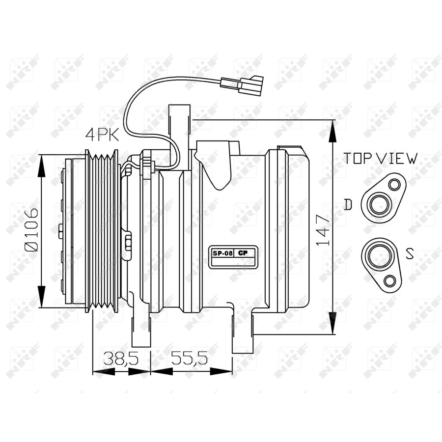 Compressore aria condizionata NRF 32871G