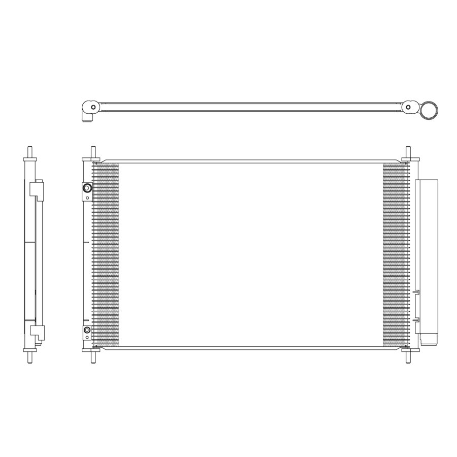 Condensatore con essiccatore NRF 350321 EASY FIT