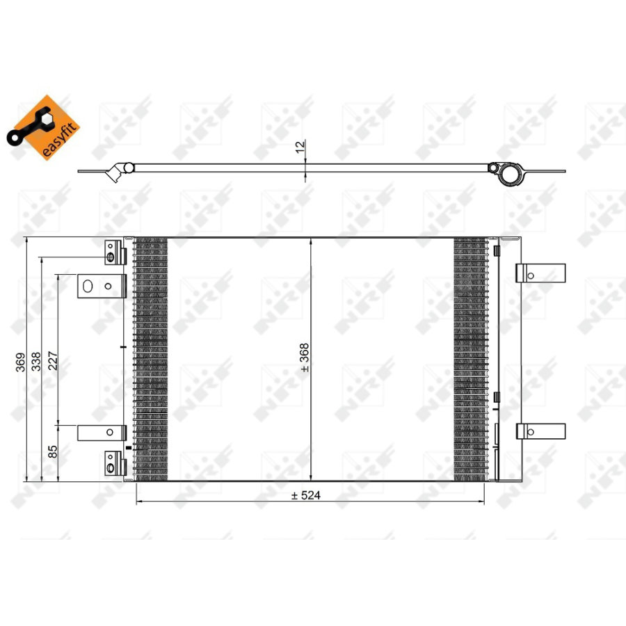 Condensatore con essiccatore NRF 350323 EASY FIT