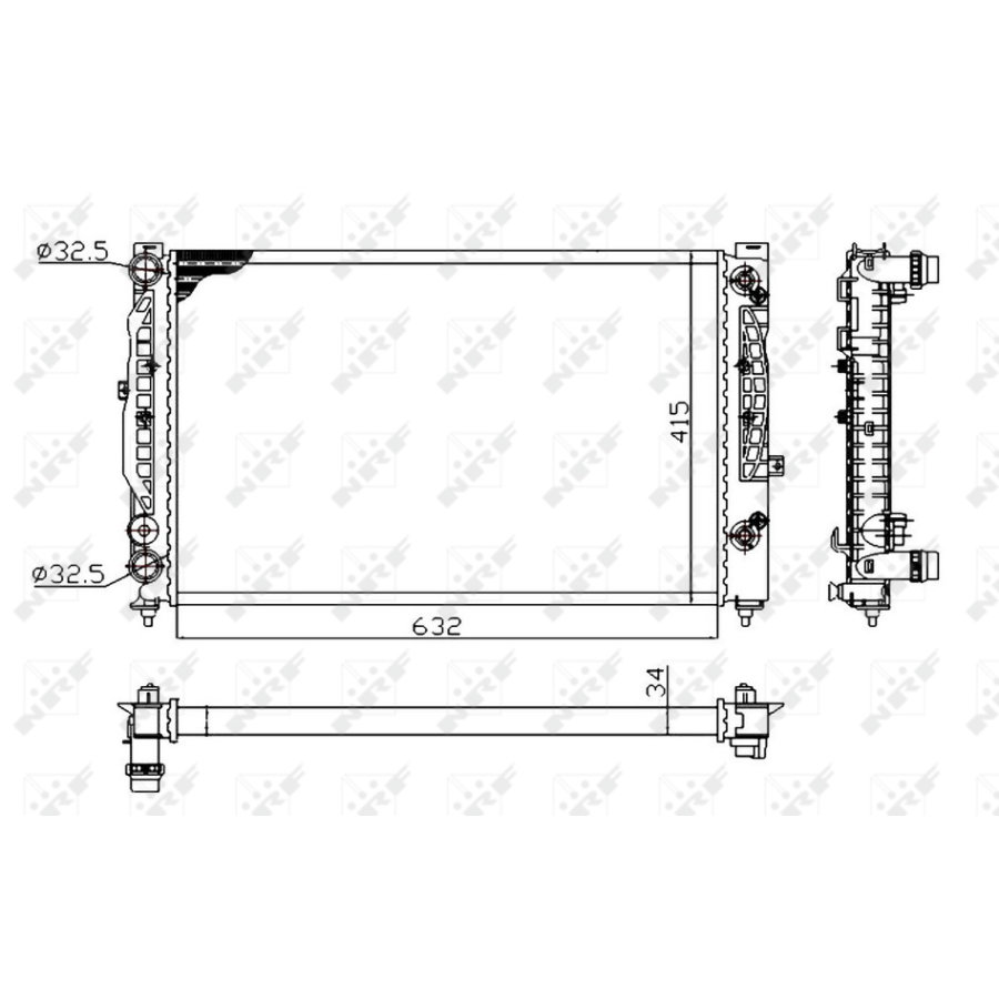 Radiatore NRF 529504A