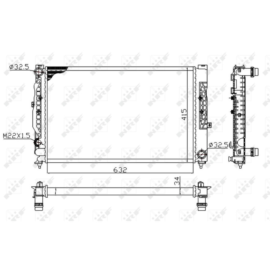 Radiatore NRF 539504A