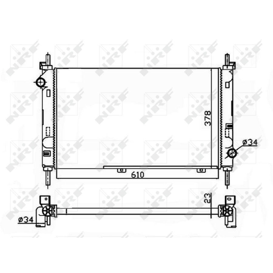 Radiatore NRF 509528A