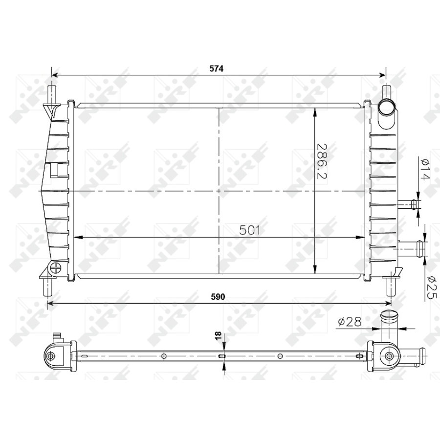Radiatore NRF 50131A