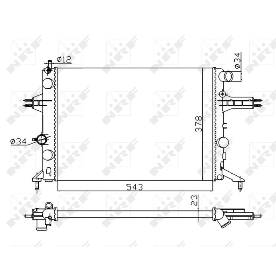 Radiatore NRF 53628A