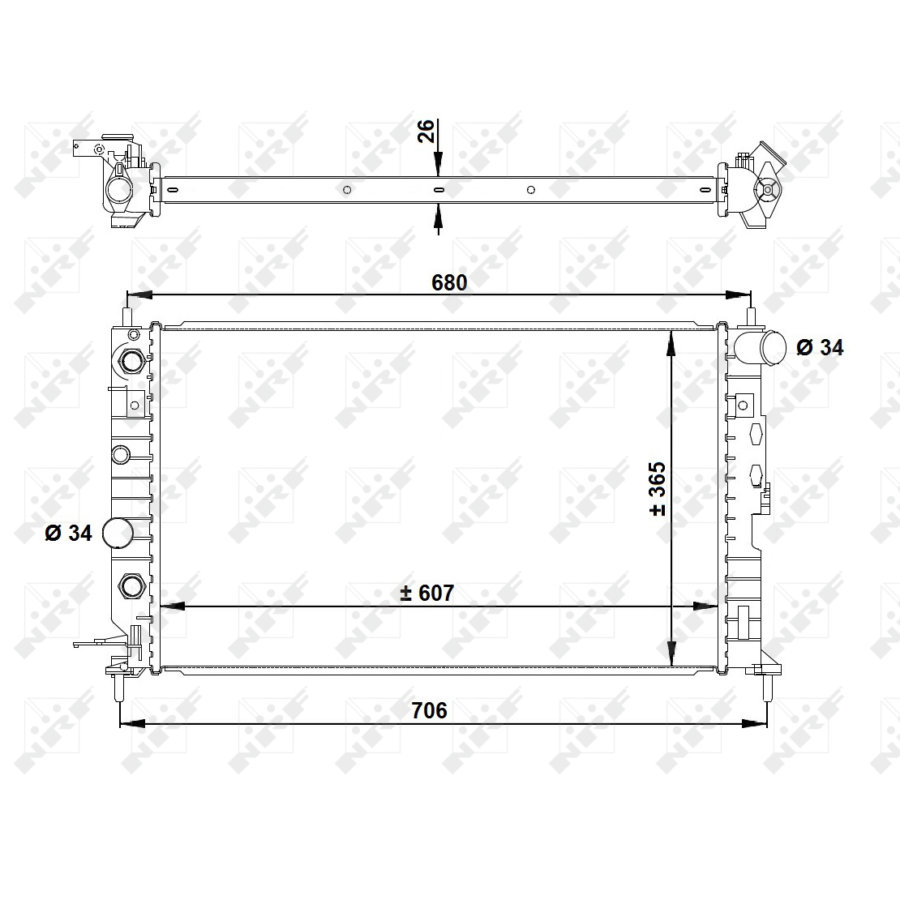 Radiatore NRF 50219A