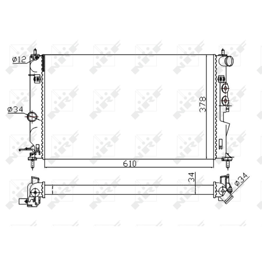 Radiatore NRF 50563A